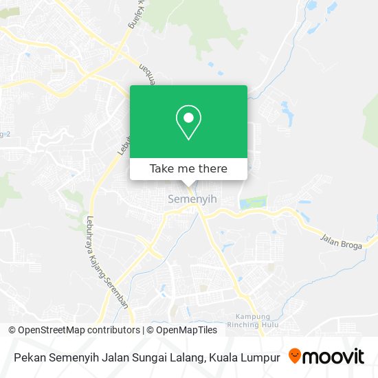 Pekan Semenyih Jalan Sungai Lalang map