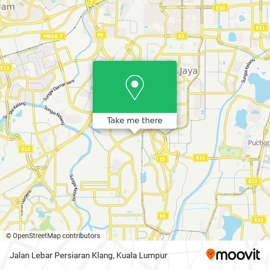 Jalan Lebar Persiaran Klang map