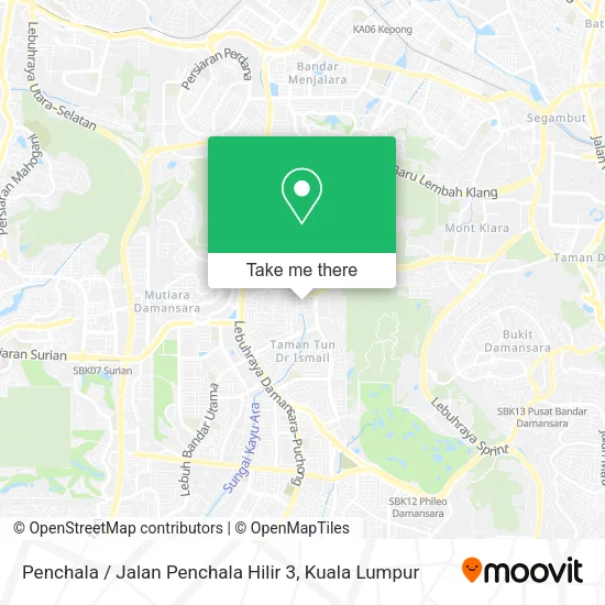 Peta Penchala / Jalan Penchala Hilir 3
