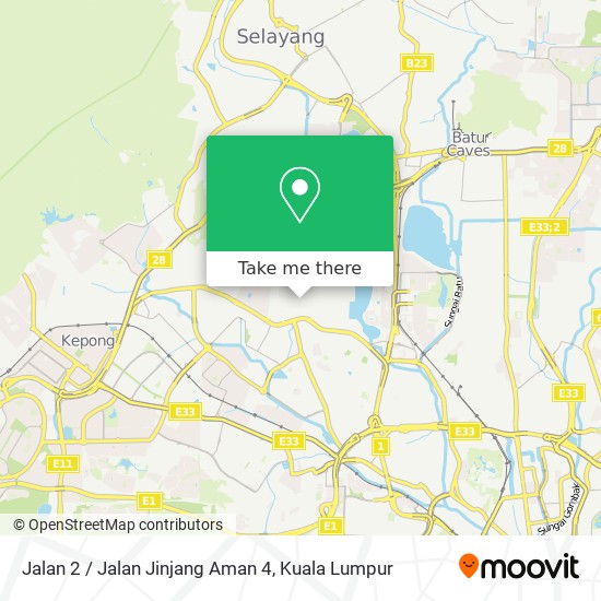 Peta Jalan 2 / Jalan Jinjang Aman 4