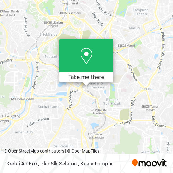 Kedai Ah Kok, Pkn.Slk Selatan. map