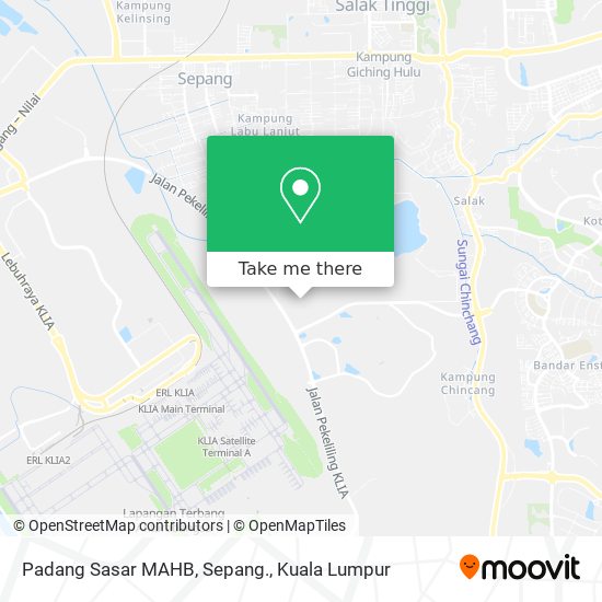 Padang Sasar MAHB, Sepang. map