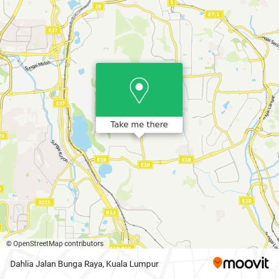 Dahlia Jalan Bunga Raya map