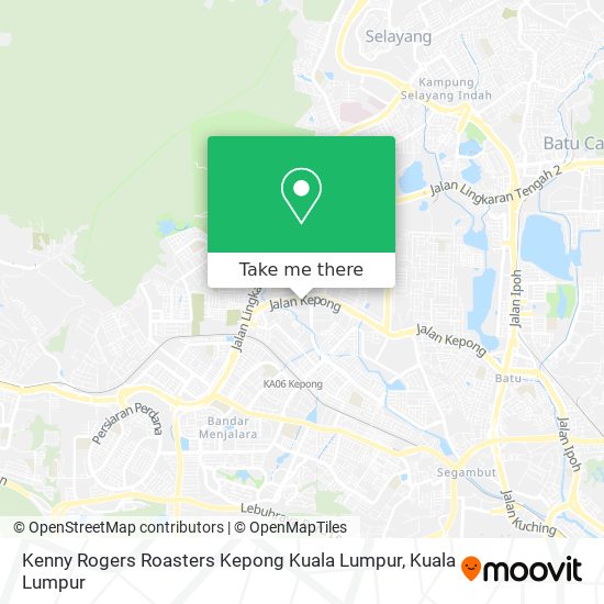 Kenny Rogers Roasters Kepong Kuala Lumpur map