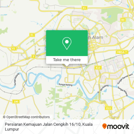 Persiaran Kemajuan Jalan Cengkih 16 / 10 map