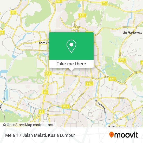 Mela 1 / Jalan Melati map