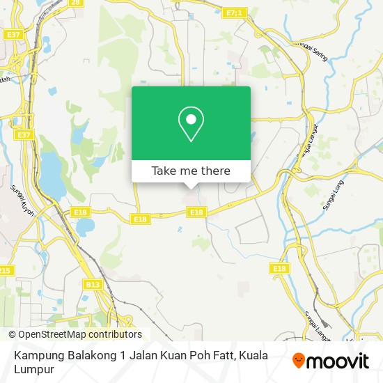 Kampung Balakong 1 Jalan Kuan Poh Fatt map