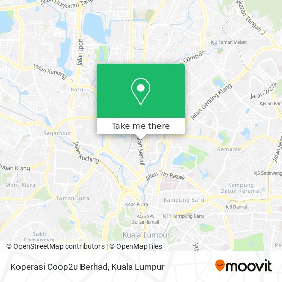 Koperasi Coop2u Berhad map