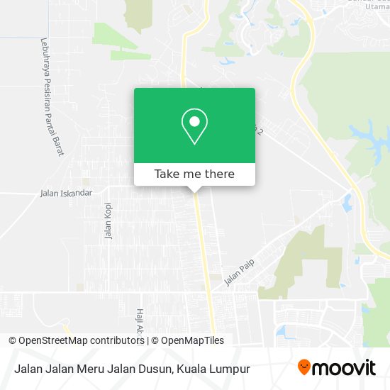 Jalan Jalan Meru Jalan Dusun map