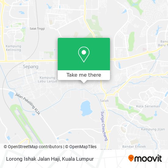 Peta Lorong Ishak Jalan Haji