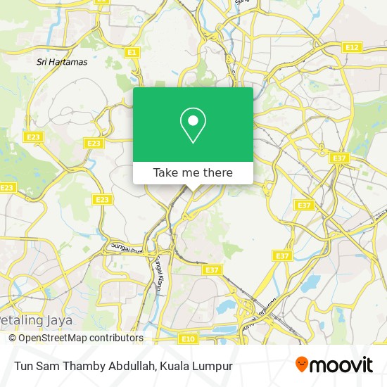 Tun Sam Thamby Abdullah map