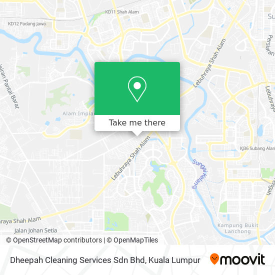 Peta Dheepah Cleaning Services Sdn Bhd