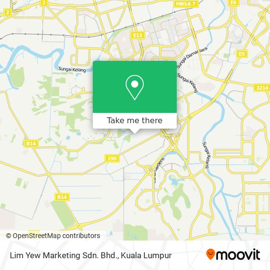 Lim Yew Marketing Sdn. Bhd. map