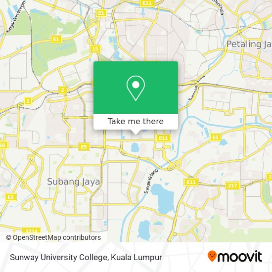 Sunway University College map