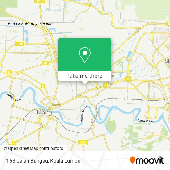Peta 153 Jalan Bangau