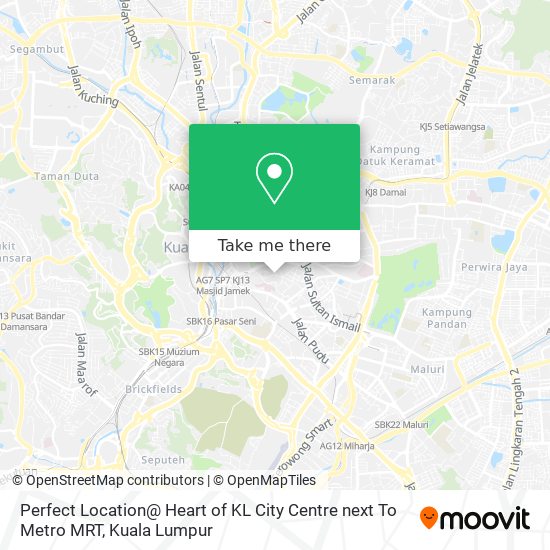 Perfect Location@ Heart of KL City Centre next To Metro MRT map