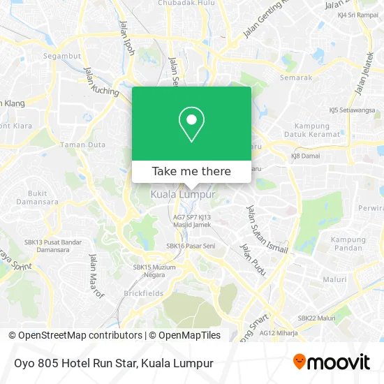 Oyo 805 Hotel Run Star map