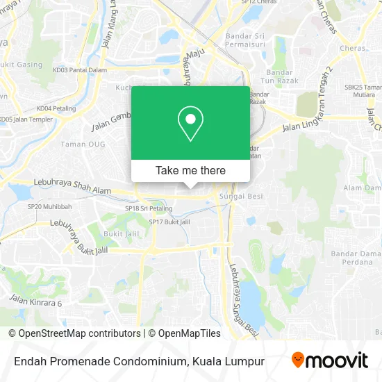 Endah Promenade Condominium map