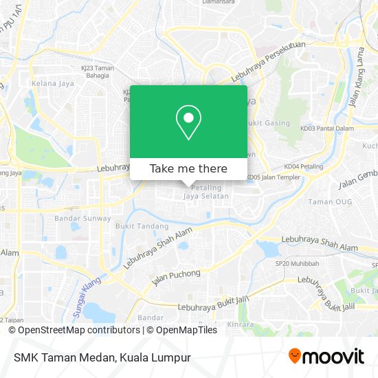Peta SMK Taman Medan