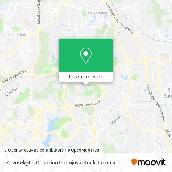 Sovotel@Ioi Conezion Putrajaya map