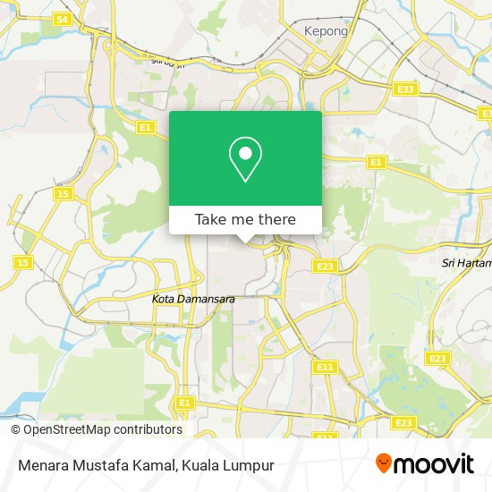 Menara Mustafa Kamal map