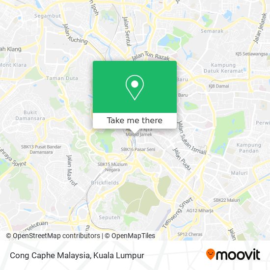 Peta Cong Caphe Malaysia