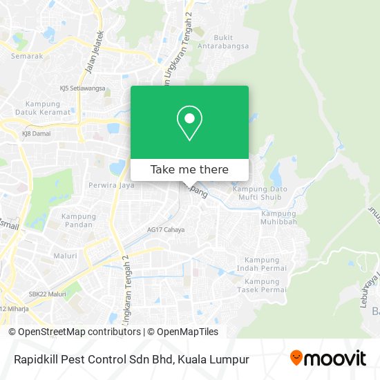 Peta Rapidkill Pest Control Sdn Bhd