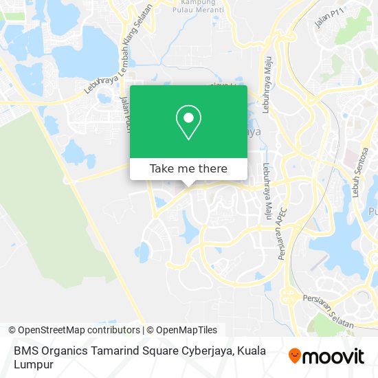 BMS Organics Tamarind Square Cyberjaya map