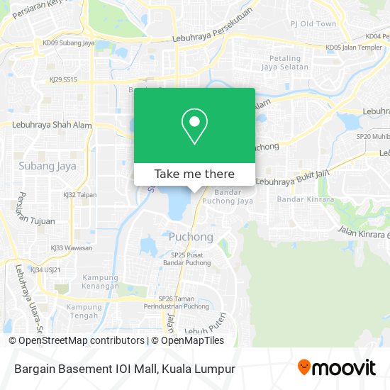 Bargain Basement IOI Mall map