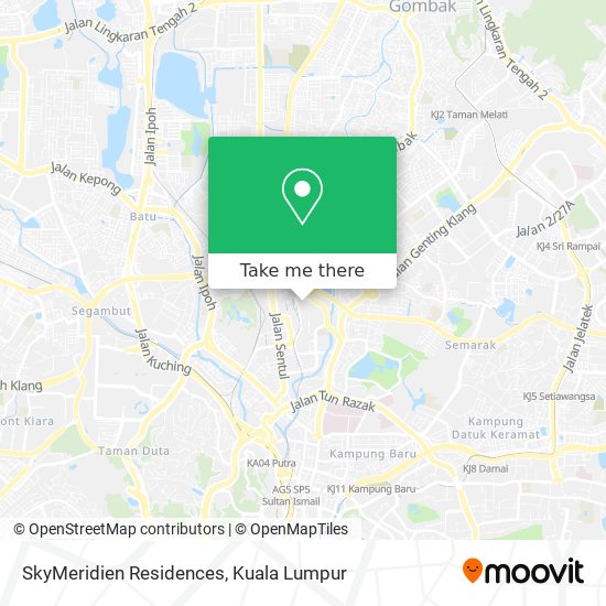 SkyMeridien Residences map