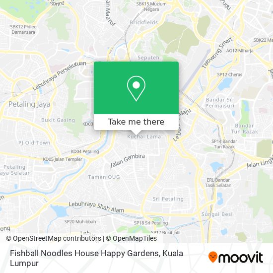 Fishball Noodles House Happy Gardens map
