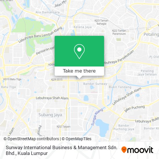 Sunway International Business & Management Sdn. Bhd. map