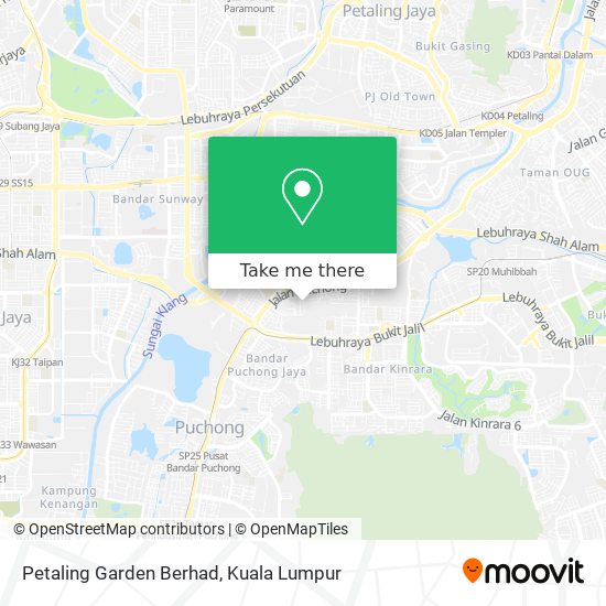 Petaling Garden Berhad map