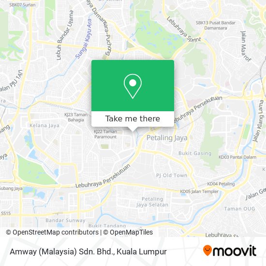 Amway (Malaysia) Sdn. Bhd. map