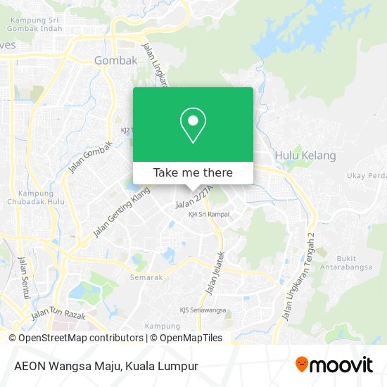 Peta AEON Wangsa Maju