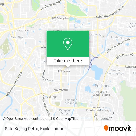 Sate Kajang Retro map