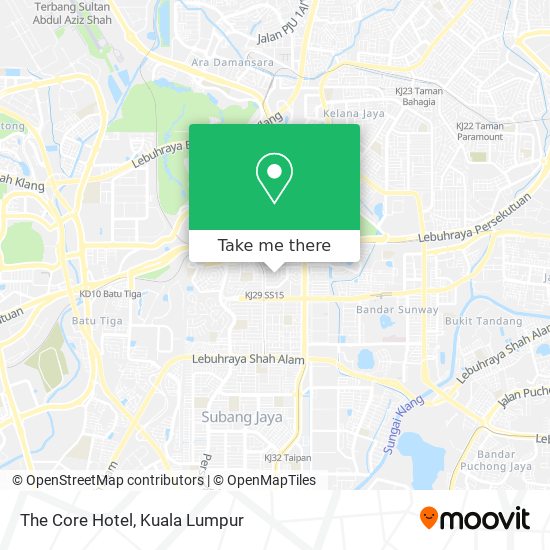 The Core Hotel map