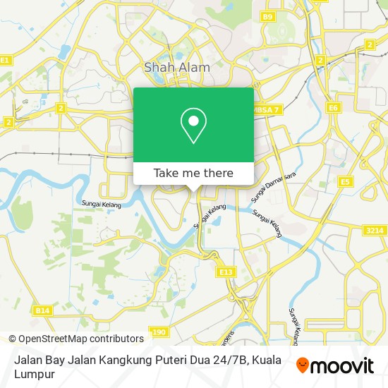 Jalan Bay Jalan Kangkung Puteri Dua 24 / 7B map