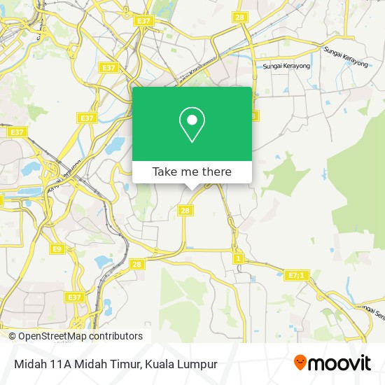 Midah 11A Midah Timur map