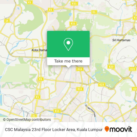 Peta CSC Malaysia 23rd Floor Locker Area