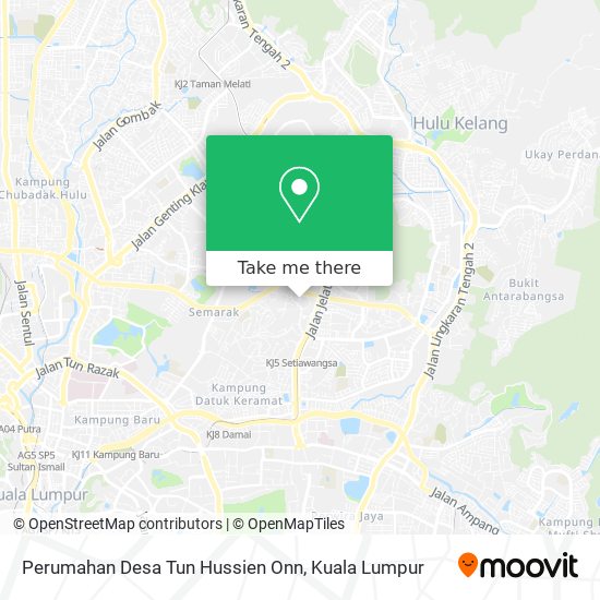Peta Perumahan Desa Tun Hussien Onn