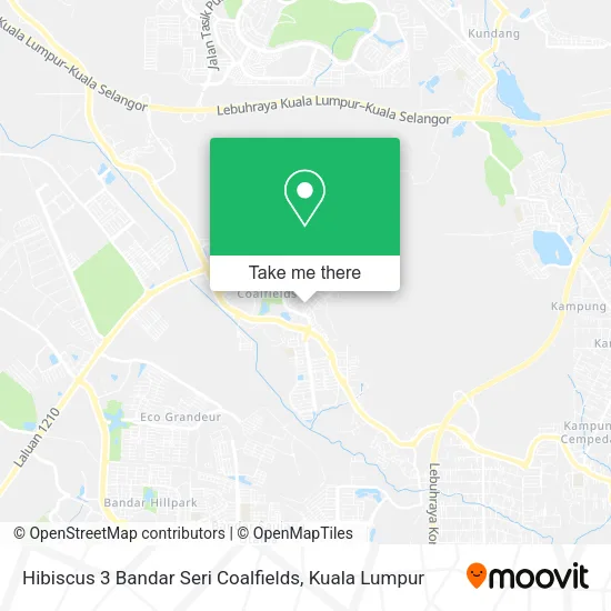 Hibiscus 3 Bandar Seri Coalfields map