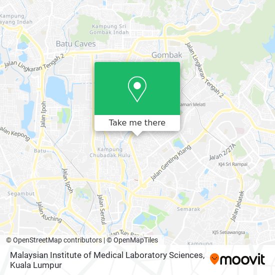 Malaysian Institute of Medical Laboratory Sciences map