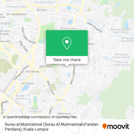 Surau al Mutmainnal (Surau Al Mutmainnah,Pandan Perdana) map
