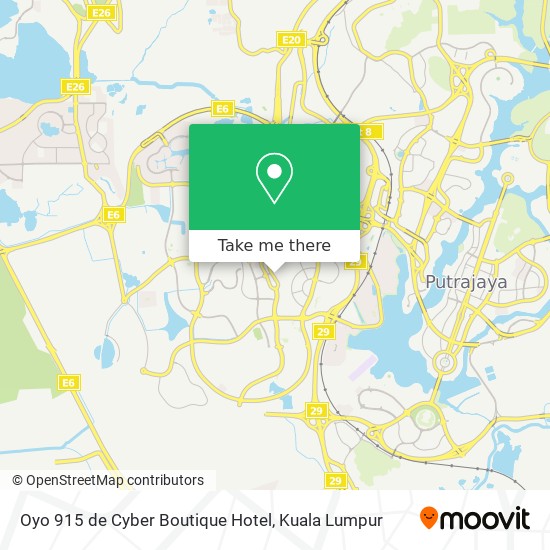 How to get to Oyo 915 de Cyber Boutique Hotel in Sepang by Bus