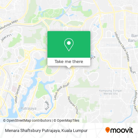 Peta Menara Shaftsbury Putrajaya