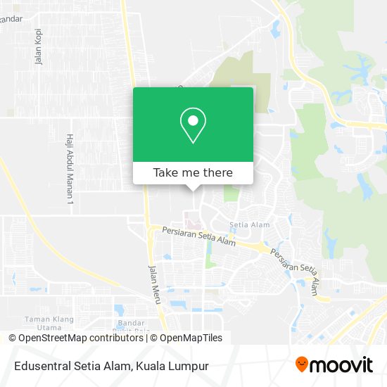 Peta Edusentral Setia Alam