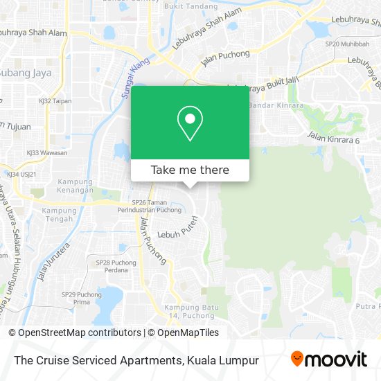 The Cruise Serviced Apartments map
