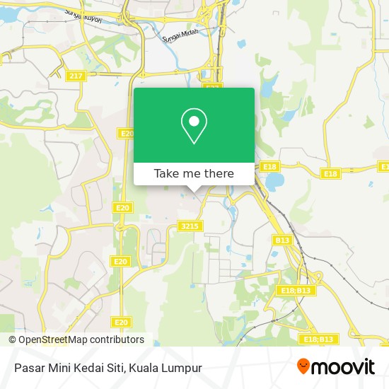 Peta Pasar Mini Kedai Siti