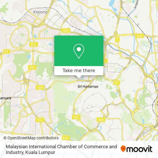 Peta Malaysian International Chamber of Commerce and Industry
